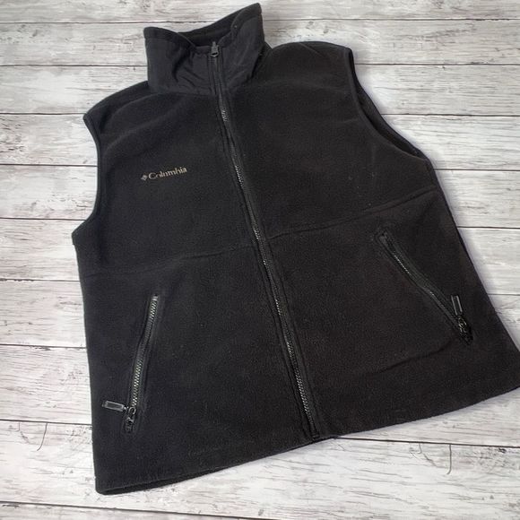 Columbia Other - Columbia Men's fleece vest full zip black L